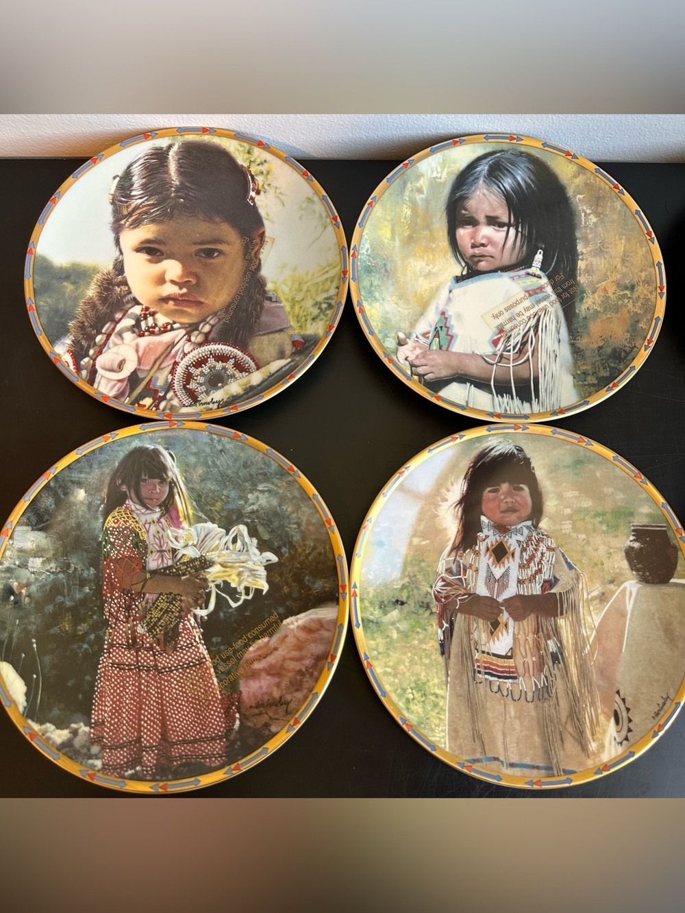 Lenox 1994 Children of the Sun and Moon Plate Collection by Don Crowley